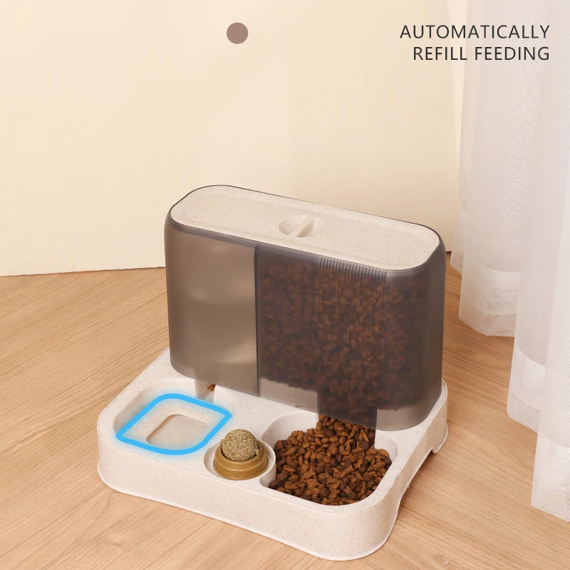 Automatic Pet Feeder Water Food Dispenser | Convenient Feeding and Hydration Solution - Happy Tail Center