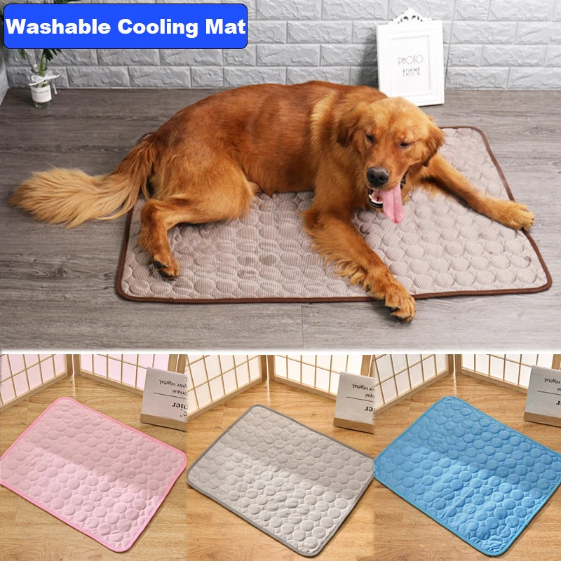 Dog Cooling Mat | Breathable & Washable Summer Pad for Dogs & Cats