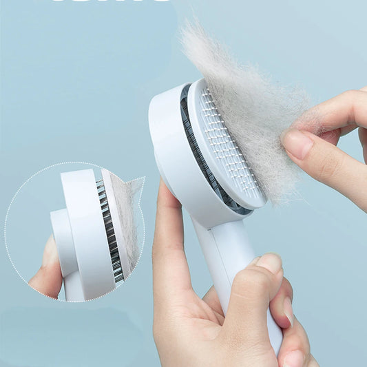 FurEase Self-Cleaning Pet Brush | Grooming Tool for Dogs & Cats - Happy Tail Center