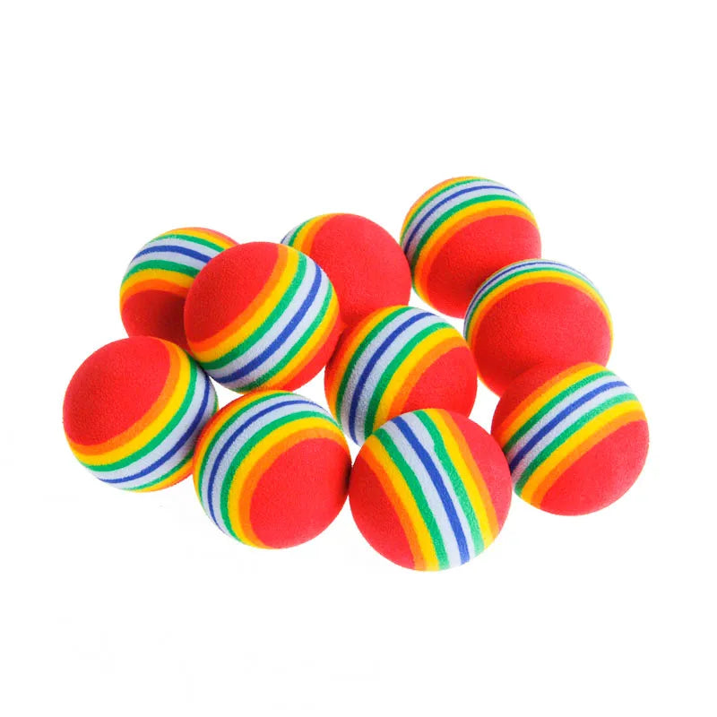 Rainbow Interactive EVA Cat Toy Ball - Fun Toy for Cats and Dogs