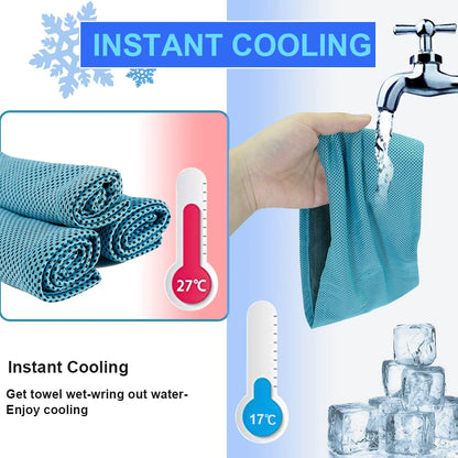Cooling Dog Collar - Instant Ice Pet Bandana for Small Dogs, Chihuahua, French Bulldo - Happy Tail Center (View 3)