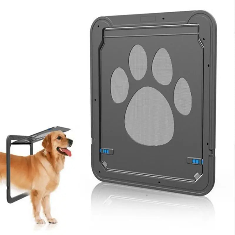 Lockable Magnetic Pet Door - Self-Closing Flap for Dogs and Cats