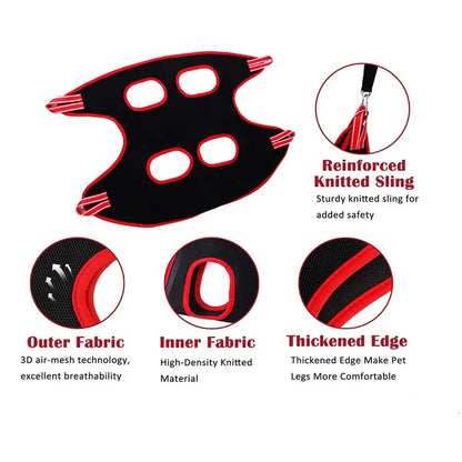 Grooming Hammock Bath Bag for Nail Cutting - Anti-Scratch Restraint Bag for Cat & Dog Trimming - Happy Tail Center