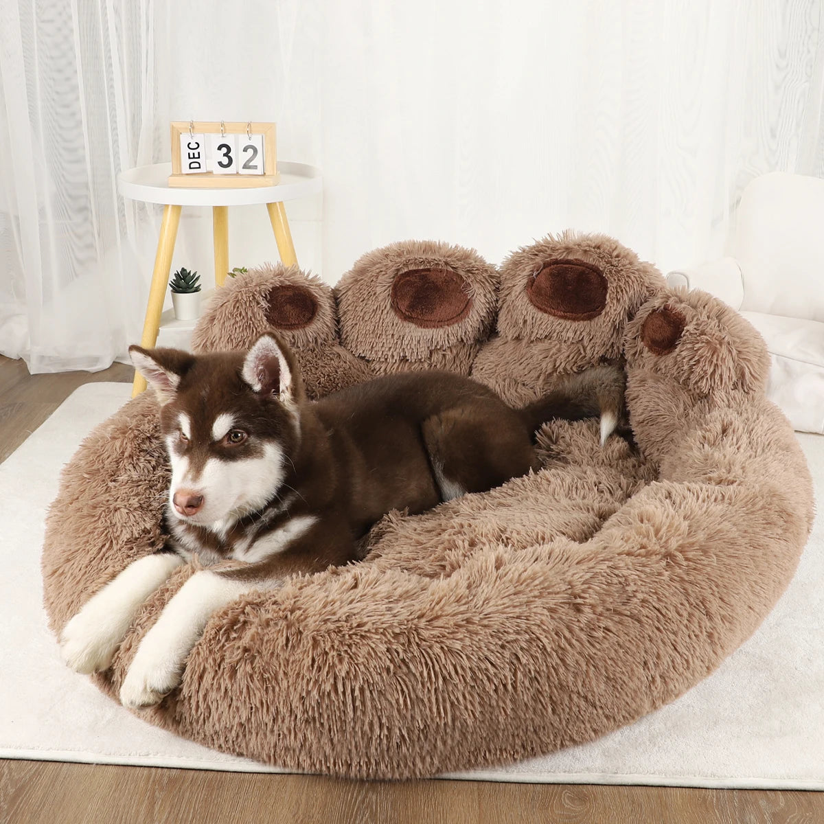 Washable Plush Warm Pet Dog Sofa Bed for Small & Large Dogs - Cozy Kennel Mat - Happy Tail Center