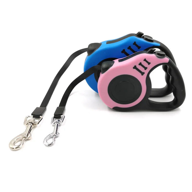 Retractable Dog Leash - 3M & 5M Automatic Flexible Leash for Small, Medium, and Large Dogs - Happy Tail Center