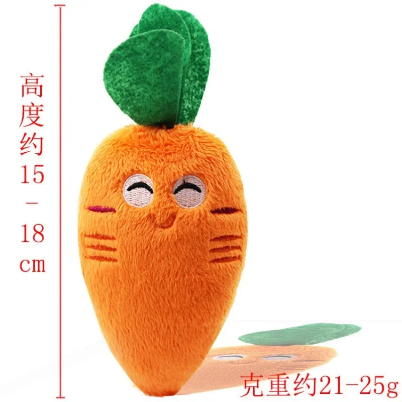 Interactive Carrot Plush Toy for Dogs - Entertaining and Cute Pet Supplies