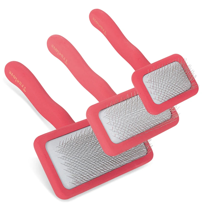 Eco-Friendly Lightweight Square Head Curved Needle Comb | Fashionable Floating Dog Hair Remover - Happy Tail Center