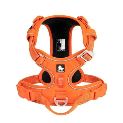 Reflective Nylon No-Pull Dog Harness - Adjustable and Comfortable Control - Happy Tail Center