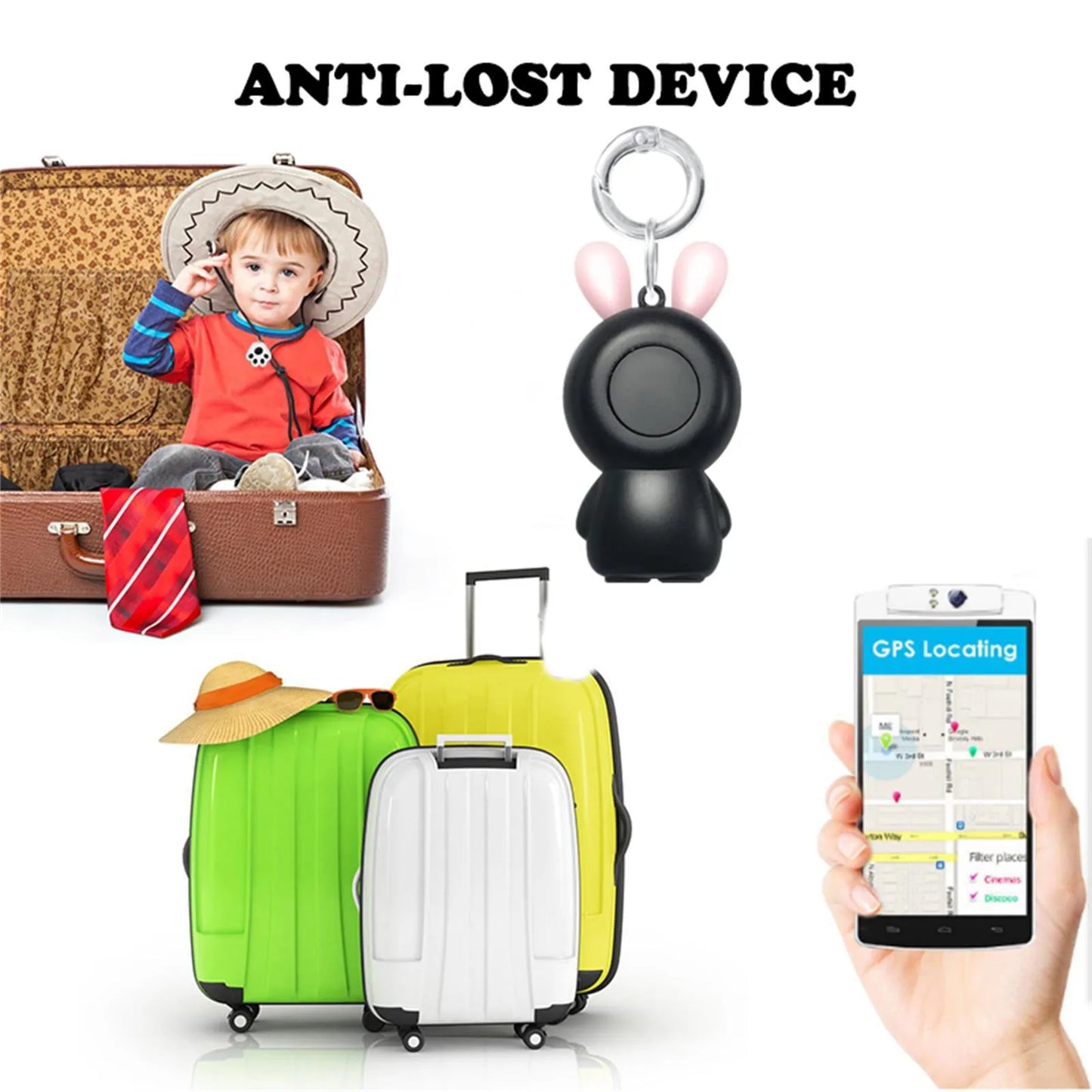 Mini Smart GPS Tracker & Bluetooth Key Finder