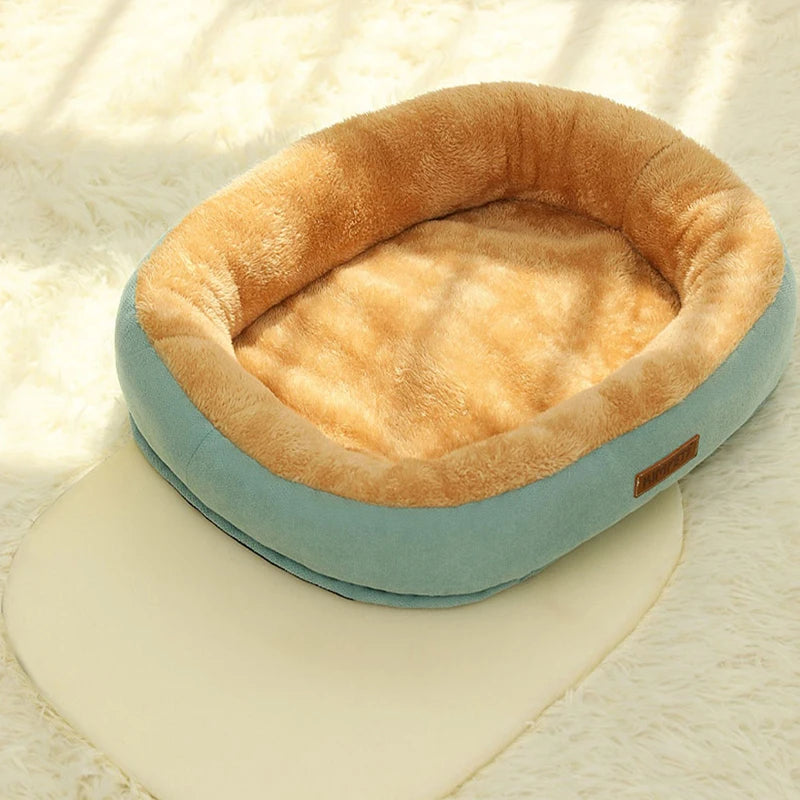 Warm Kimpets Cat & Dog Bed - Non-Slip, Washable Kennel for Pets, Soft Winter Cushion - Happy Tail Center