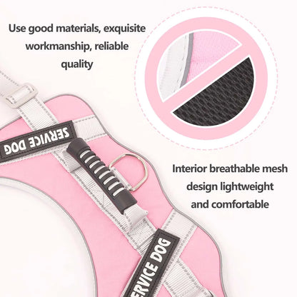 Reflective Letter Graphic Pet Harness for Dogs - Outdoor Safety - Happy Tail Center (View 4)