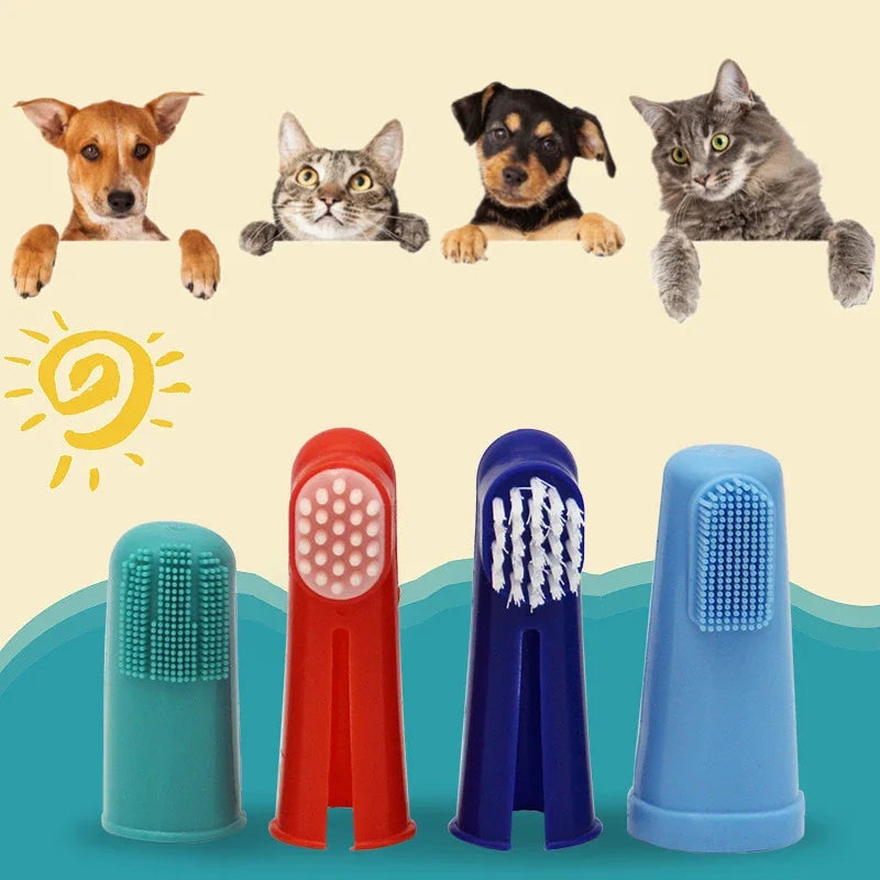 Soft Pet Finger Dog Toothbrush Set for Dental Care