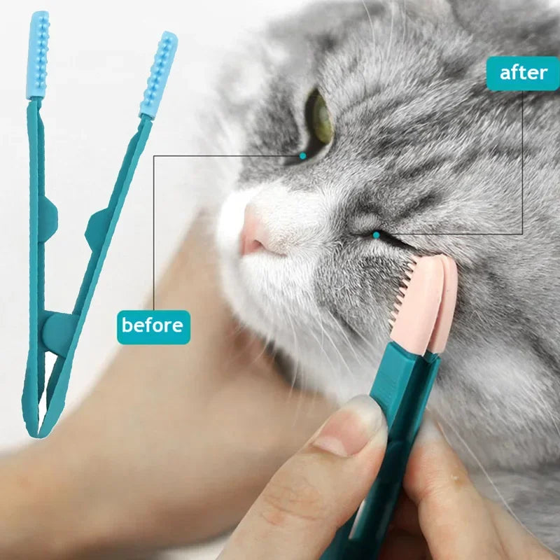 Pet Eye Cleaning Brush - Tear Stain Remover for Cats and Dogs