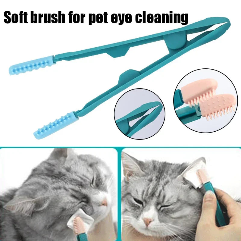 Pet Eye Cleaning Brush - Tear Stain Remover for Cats and Dogs