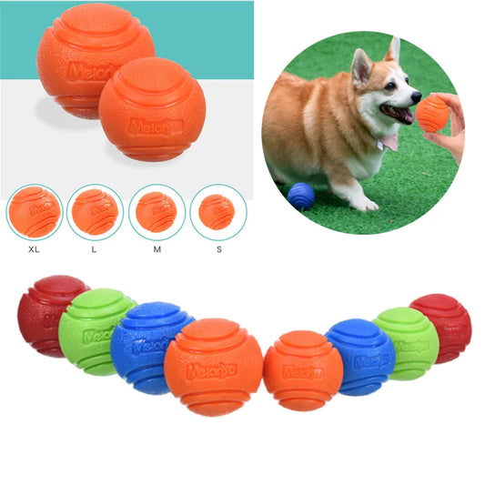 Bouncy Rubber Dog Ball Toy | Chew-Resistant Outdoor Training Toy for Pets