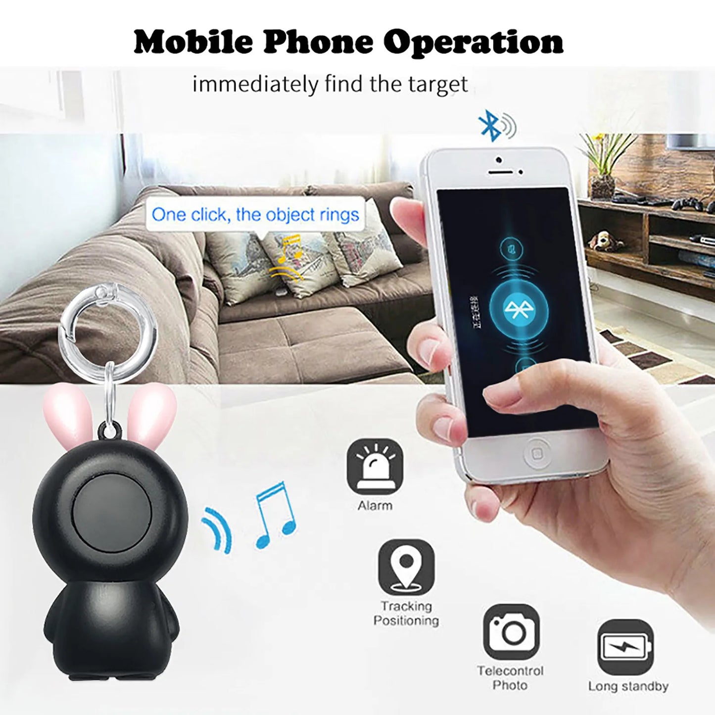 Mini Smart GPS Tracker & Bluetooth Key Finder