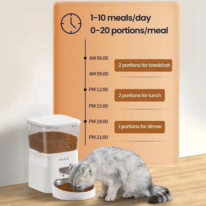 2L Smart WiFi Automatic Pet Feeder with App Portion Control - Happy Tail Center (View 4)