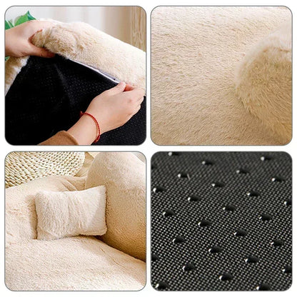 Winter Warm Cat Sofa Bed | Detachable Plush Sleeping Cushion for Small Pets - Happy Tail Center (View 5)