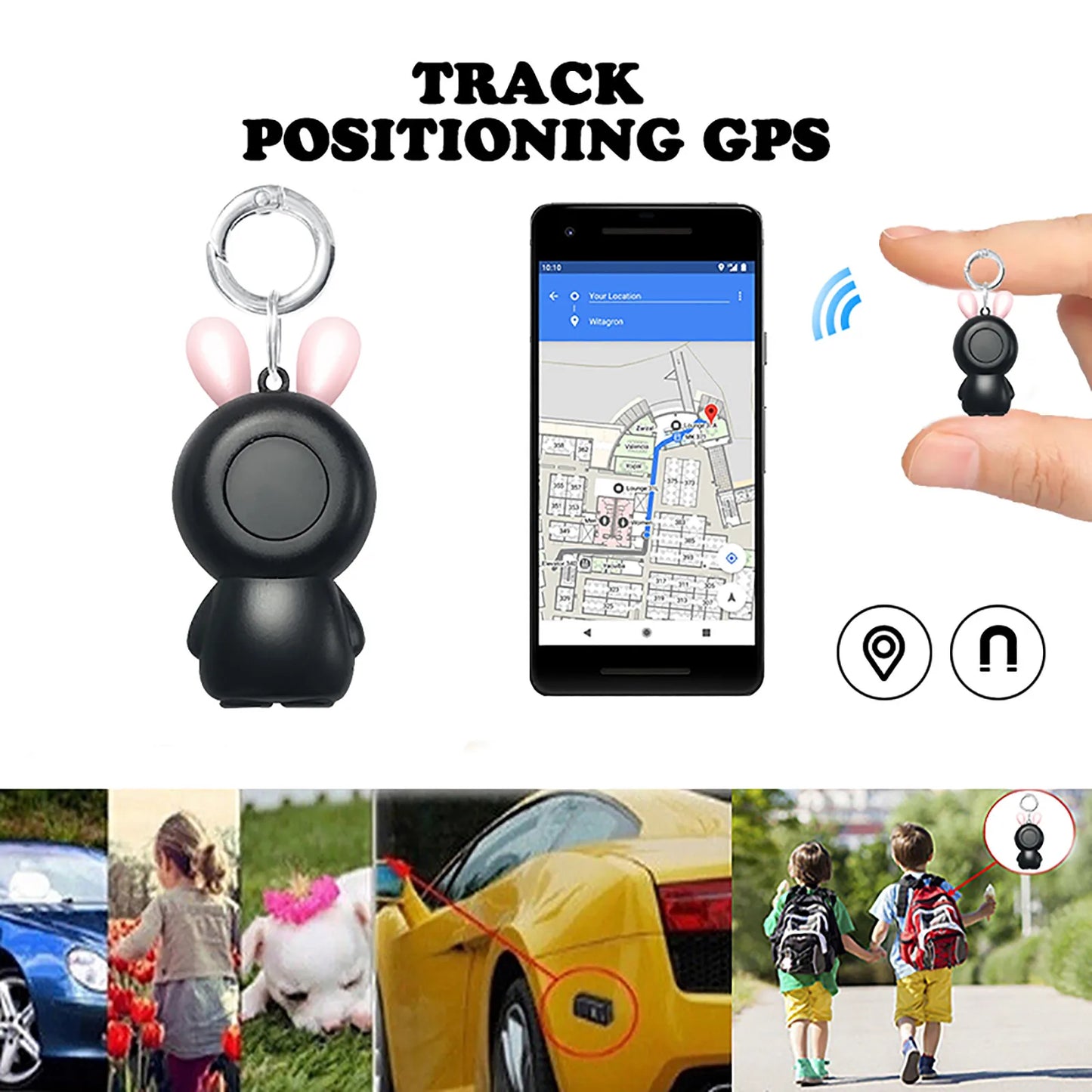 Mini Smart GPS Tracker & Bluetooth Key Finder