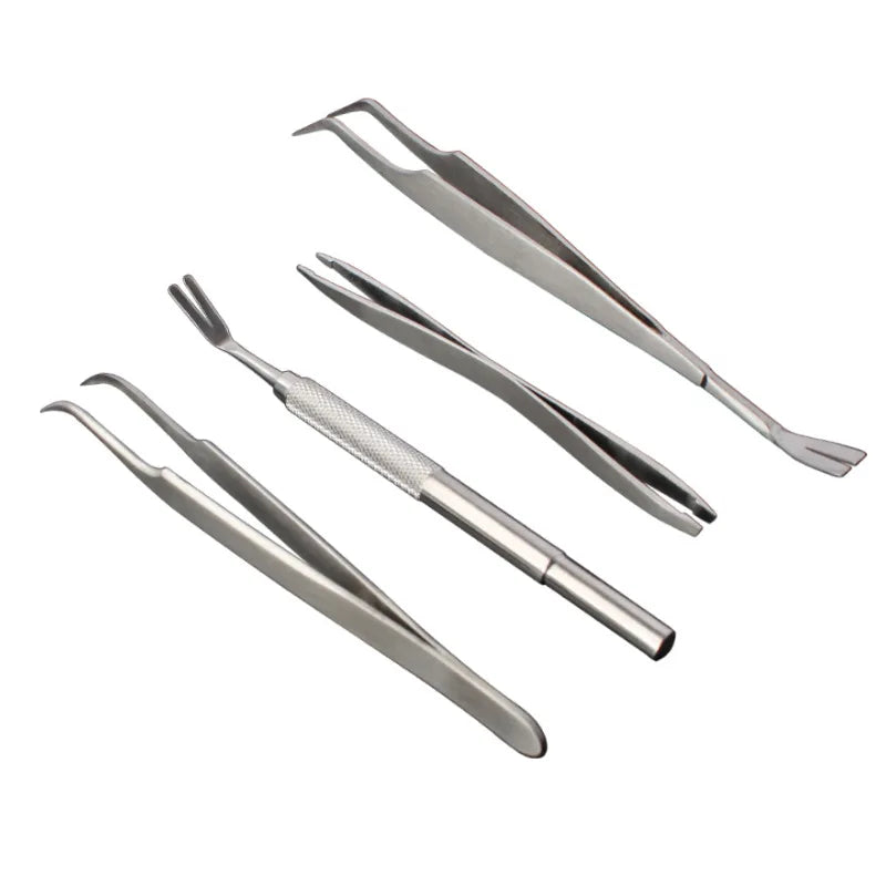 Stainless Steel Pet Flea & Tick Remover Set | Hooks, Tweezers & Clips for Grooming