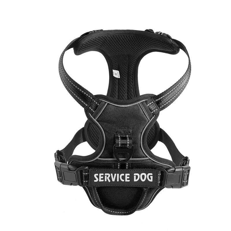 Nylon Dog Harness Vest - Reflective, Personalized, Breathable, and Adjustable for Small, Medium, and Large Dogs - Happy Tail Center