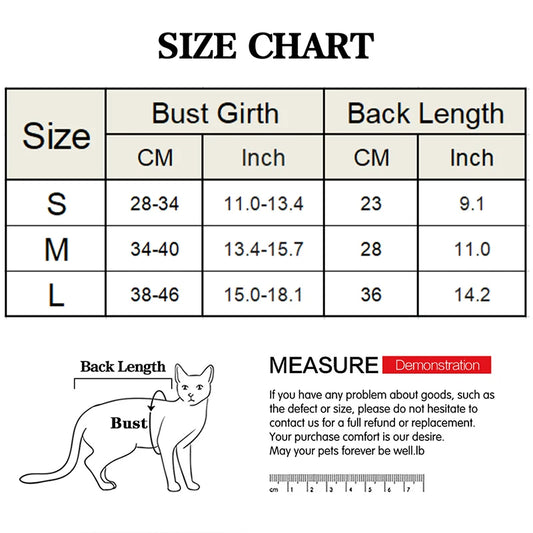 Soft Cat and Puppy Weaning Suit - Anti-Licking Recovery Clothes