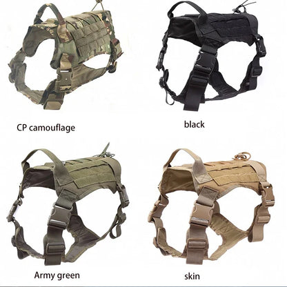 Tactical Military Dog Harness with Reflective Rope and Handle - Happy Tail Center (View 5)