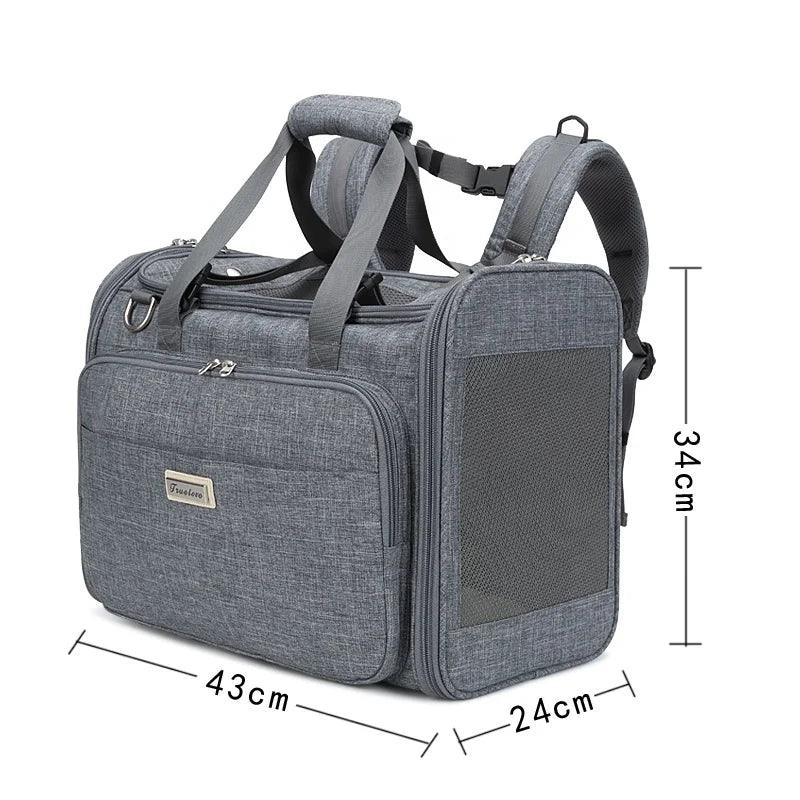 Travel in Style and Comfort Pet Bag Carrier – Your Pet's Perfect Travel Companion! - Happy Tail Center