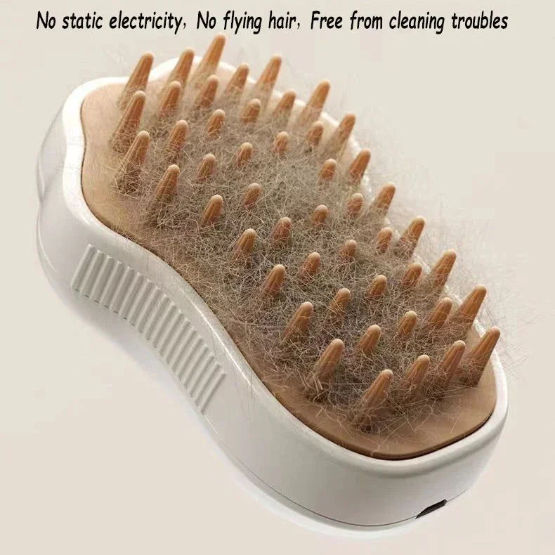 Before: 3-in-1 Gentle Mist Steam Grooming & Deshedding Brush for Cats & Dogs - Common Pet Parent Struggle