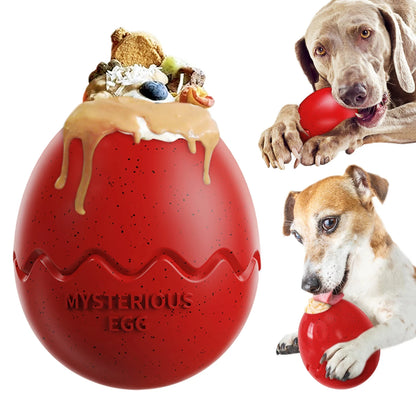 Interactive Dinosaur Egg Dog Toy - Slow Feeder and Puzzle Chew Toy - Happy Tail Center