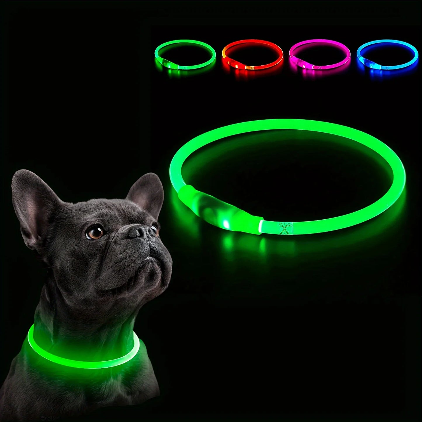 LED Anti-Lost Light-Up Dog Collar for Dogs and Puppies