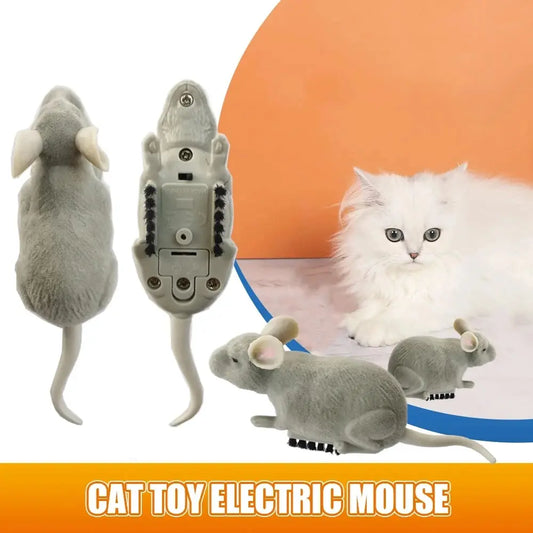 Electric Mouse Toy for Cats - Battery Operated Interactive Escape Robot