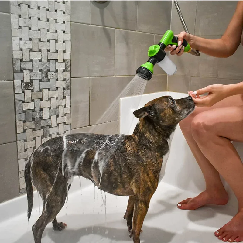 Adjustable High-Pressure Pet Shower Gun Sprayer - Multi-functional Cleaning Tool for Pets