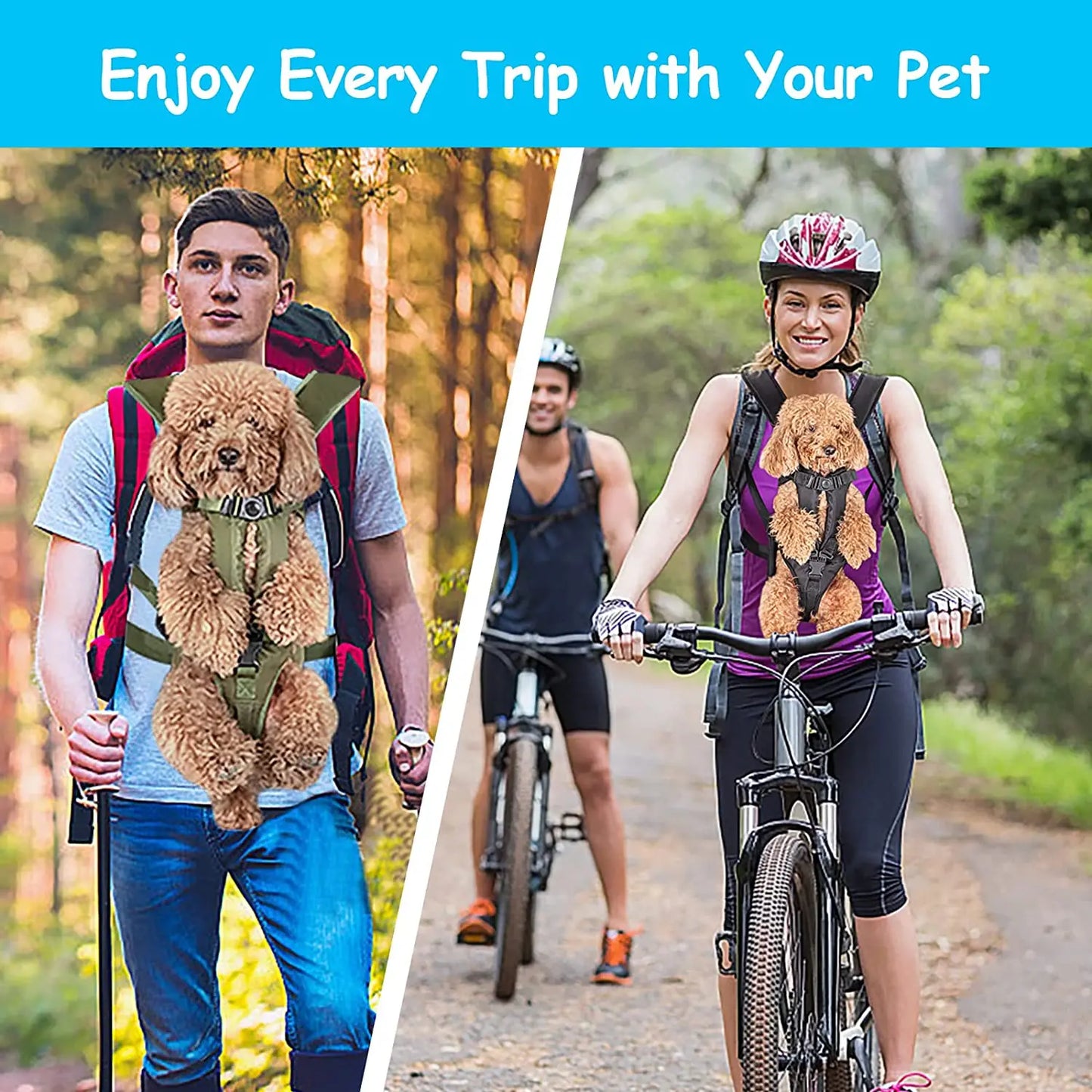 Breathable Pet Dog Carrier Backpack | Take Your Pet Anywhere - Happy Tail Center