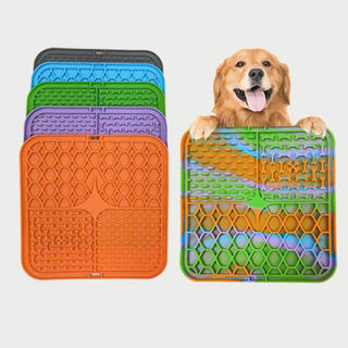 Suction Calming Lick Mat & Anti-Gulp Slow Feeder Pad