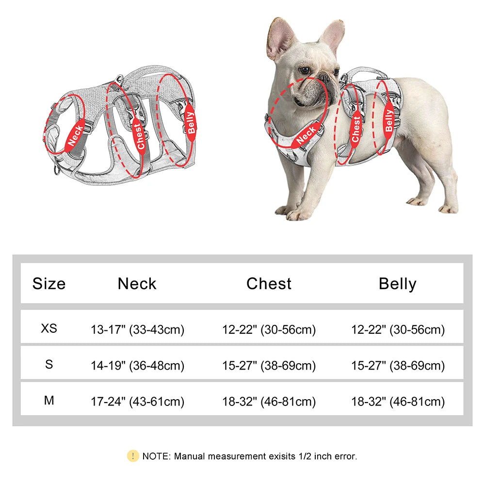 Reflective Nylon Dog Harness - Durable Adjustable Vest with Handle for Small, Medium, and Large Dogs - Happy Tail Center