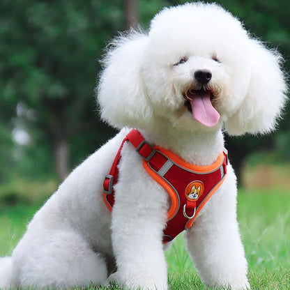 Adjustable Flannel Harness and Leash Set for Small Dogs - Reflective and Breathable - Happy Tail Center (View 4)