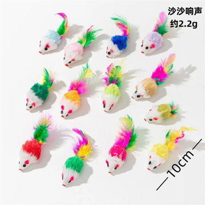Funny Plush Cat Toy - Interactive Mouse for Kitten Play and Training - View 8 - Happy Tail Center