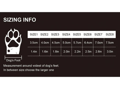 Waterproof Dog Shoes for Large & Medium Dogs - Winter Boots & Paw Protectors with TPR Sole - Happy Tail Center