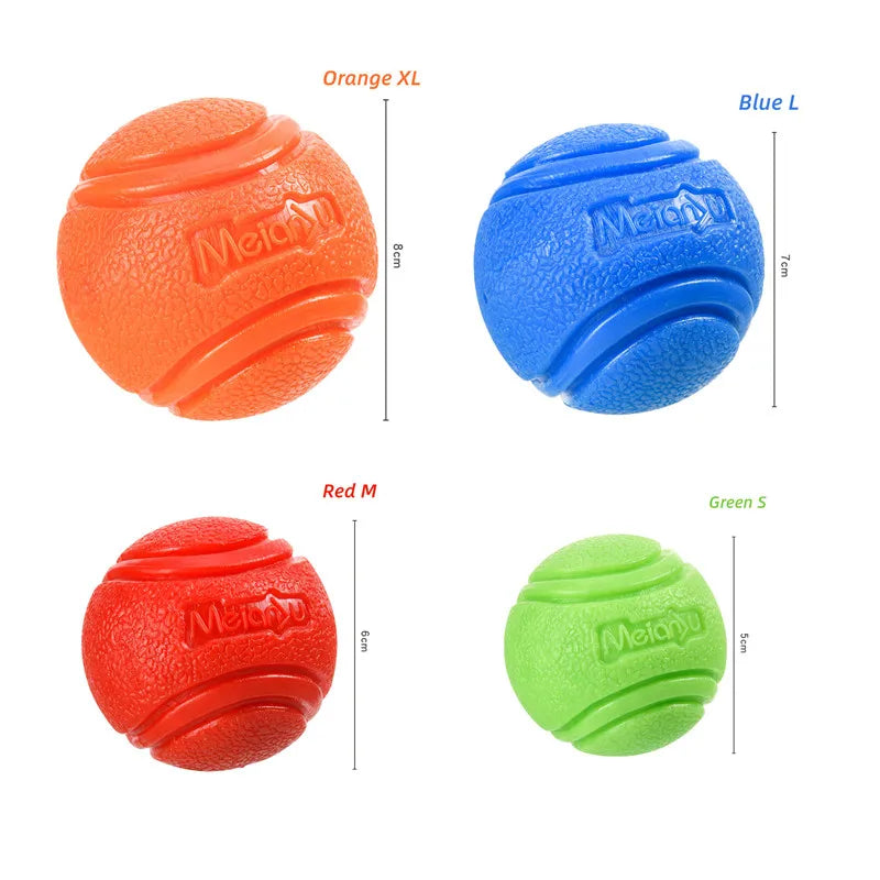 Bouncy Rubber Dog Ball Toy | Chew-Resistant Outdoor Training Toy for Pets