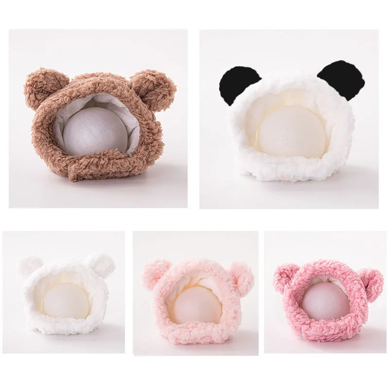 Cute Bear Rabbit Hooded Pet Hat – Cosplay Accessories for Cats and Dogs, Winter Velvet Headgear - Happy Tail Center