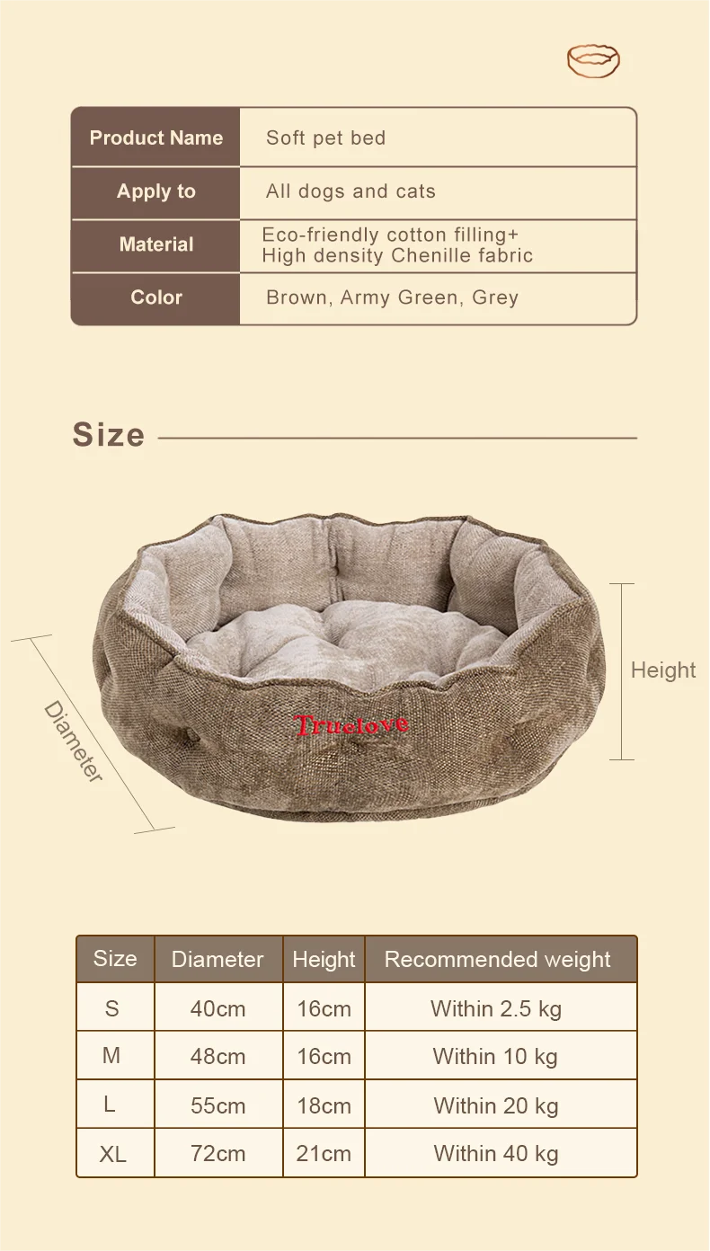 Luxurious Pet Sofa Bed with Foam Comfort - Happy Tail Center