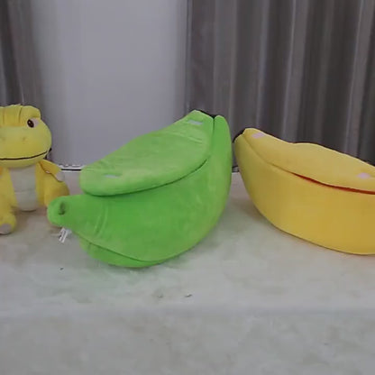 Cute Banana Cat Bed - Cozy and Durable Pet Basket