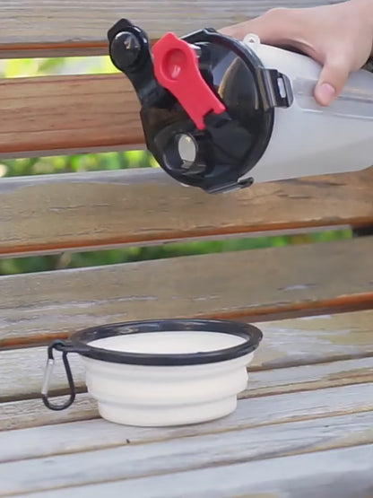Portable Pet Dog Water Bottle - Water Bowl for Dogs, Cats, and Small Pets