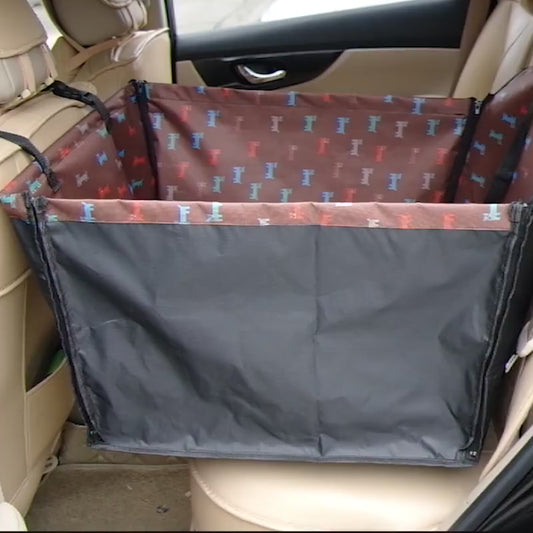 SafeRide Waterproof Pet Car Seat Cover - Travel Safely and Comfortably with Your Pet