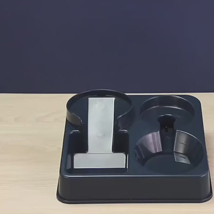 2-in-1 Whisker-Friendly Tilted Gravity Cat Feeder & Water Station